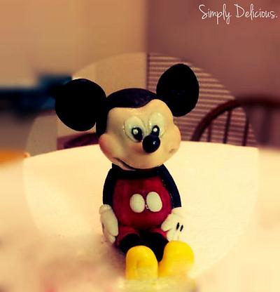 Gumpaste Mickey Mouse - Cake by Simply Delicious Cakery