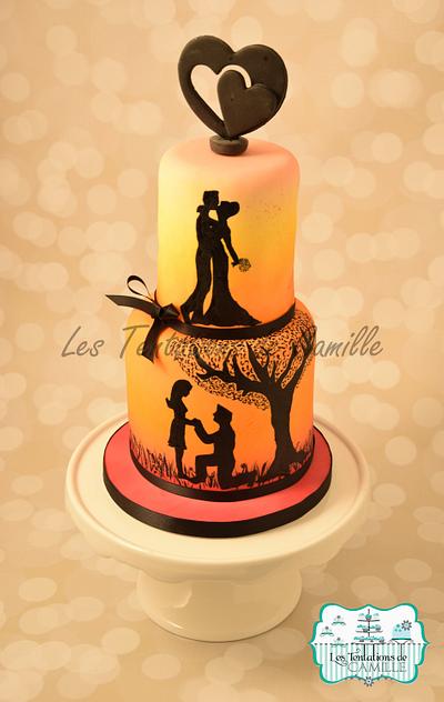 Love Story - Cake by Les Tentations de Camille