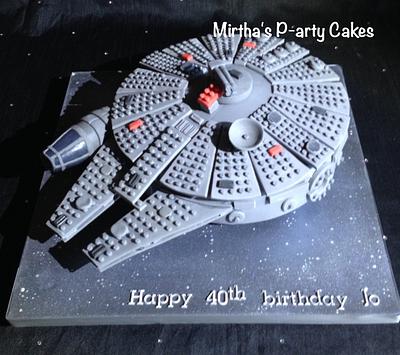 LEGO (Star Wars) Millennium Falcon - Cake by Mirtha's P-arty Cakes