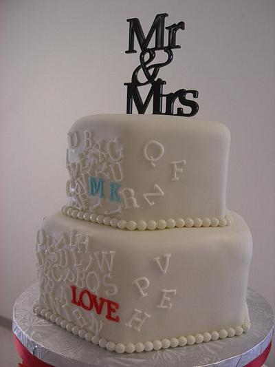 Alphabet wedding - Cake by eperra1