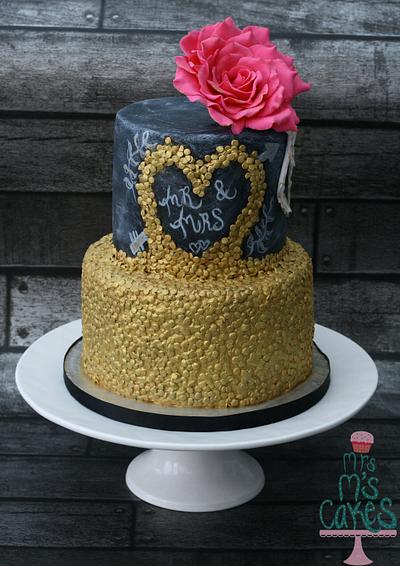 Chalkboard & Sequins - Cake by Mrs M's Cakes