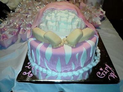 Baby Bottom - Cake by 7th Heaven Cakes