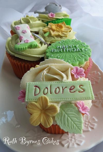 Gardening cupcakes for Dolores - Cake by Ruth Byrnes