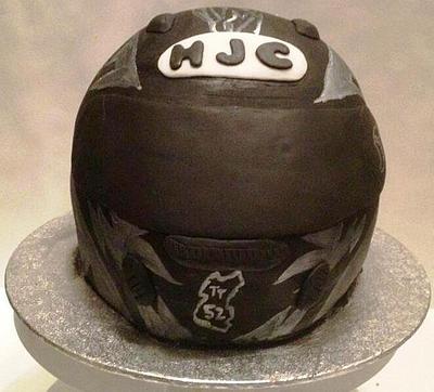 Motorbike helmet - Cake by Elspeth