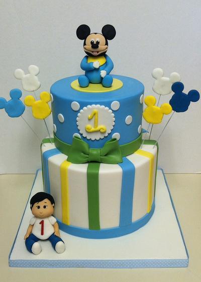 Mickey 1st Birthday Cake - Cake by Stephanie
