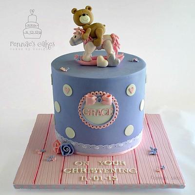 Beary Cute Christening Cake - Cake by Cakes by Design