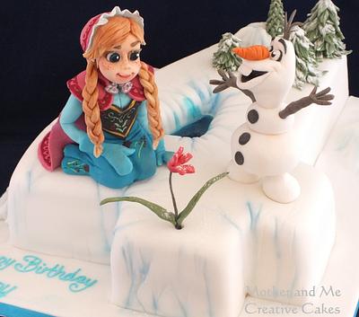 Anna and Olaf - Cake by Mother and Me Creative Cakes