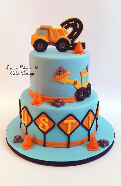 Construction Vehicle Cake - Cake by Susan Fitzgerald Cake Design