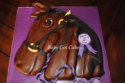 Horse Head Cake - Cake by Baby Got Cakes