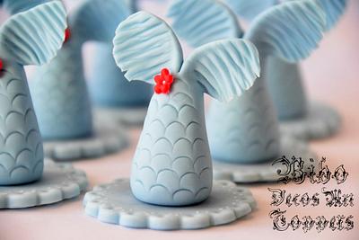 Mermaid Tail Cupcakes Toppers - Cake by BiboDecosArtToppers 