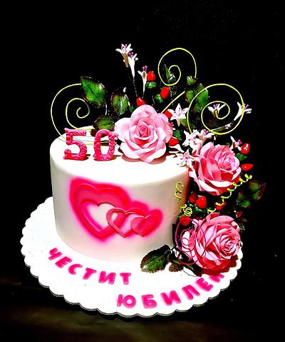 Bouquet of roses - Cake by Neli Hristova