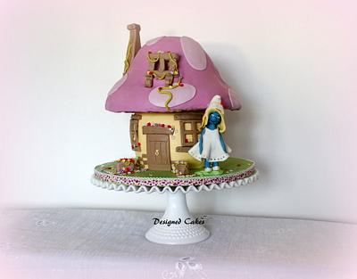 Smurfette  - Cake by Urszula Maczka