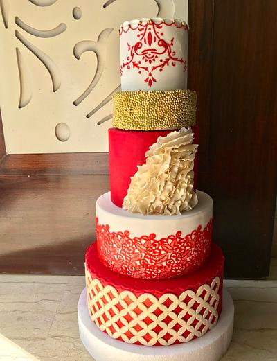 Modern Wedding Cake - Cake by Saniya Khan Sarguru