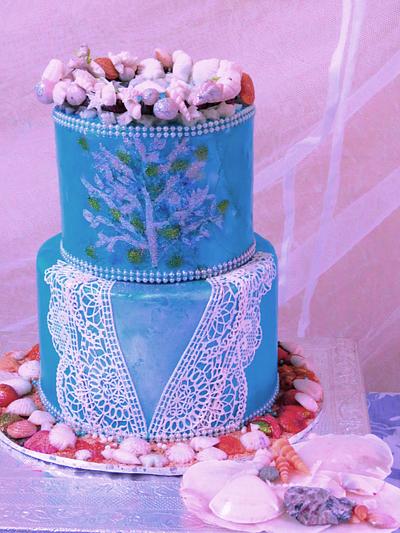 BLUE CORAL - Cake by cakeyluv