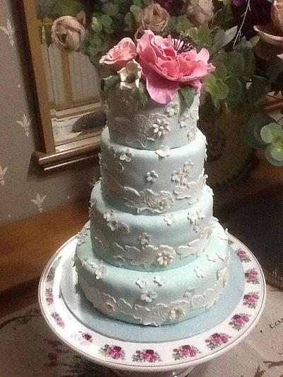 lace wedding cake - Cake by sjewel