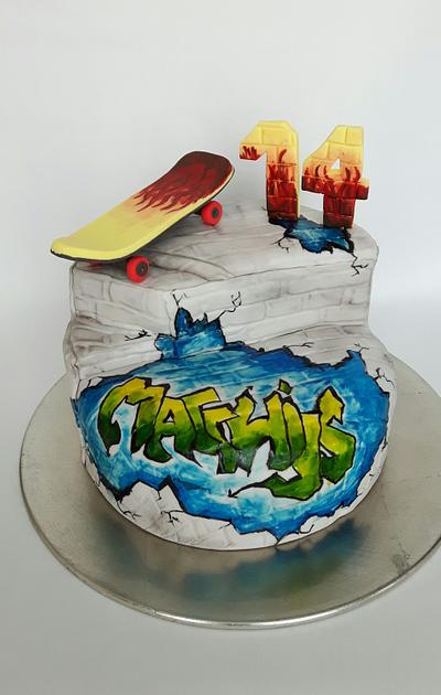 Graffiti cake - Cake by Olina Wolfs