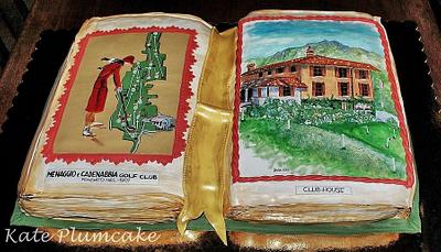 The Golf Book - Cake by Kate Plumcake