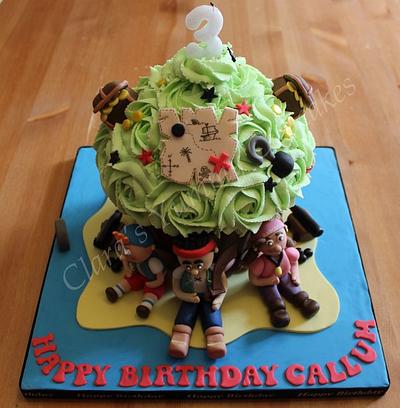 Jake and the Neverland pirate Giant Cupcake - Cake by ClarasYummyCupcakes