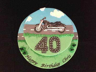 40th Birthday Cake - Cake by Wendy - Saraphia Kakes