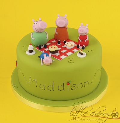 Peppa Pig Picnic Cake - Cake by Little Cherry