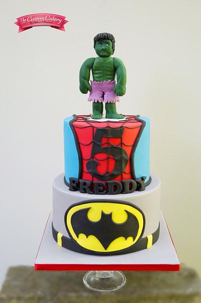Superhero Mash Up! - Cake by The Custom Cakery