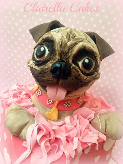 Coco The Pug Puppy! - Cake by Clairella Cakes 