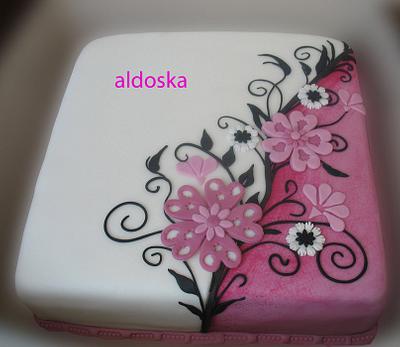 Fantasy flowers - Cake by Alena