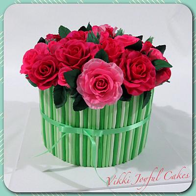 Roses for Mother's Day - Cake by Vikki Joyful Cakes