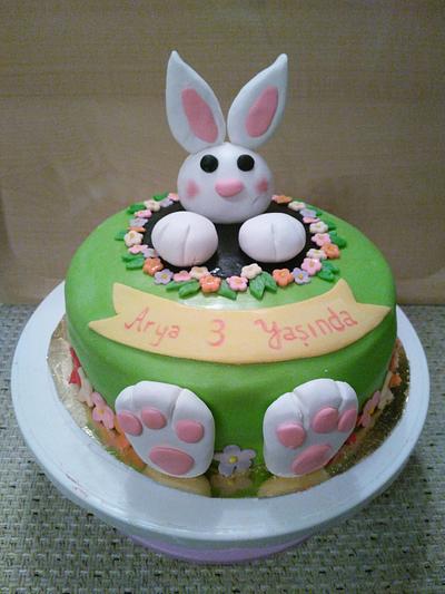 Cake with Rabbit - Cake by Cafemiumiu