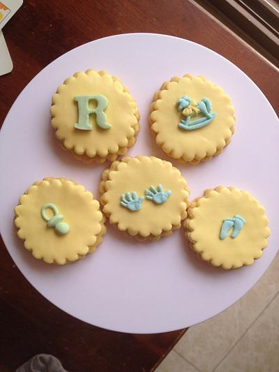 Cute new born sugar cookies - Cake by Roshyaly