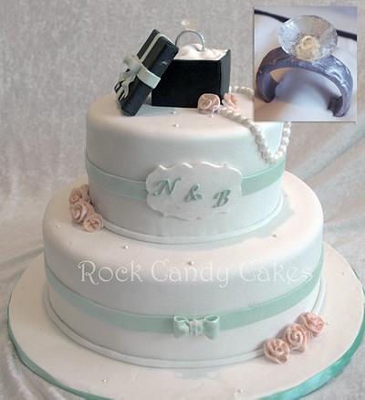 Diamond Engagement - Cake by Rock Candy Cakes