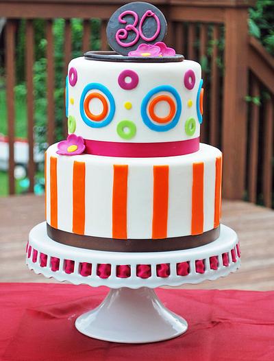 30th Birthday Tiered cake - Cake by Karen