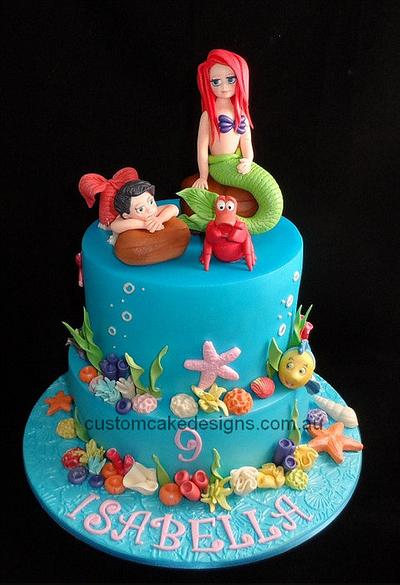 Little Mermaid Cake - Cake by Custom Cake Designs