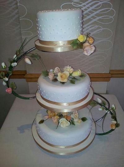 3 Tier Wedding cake - Cake by emmybell