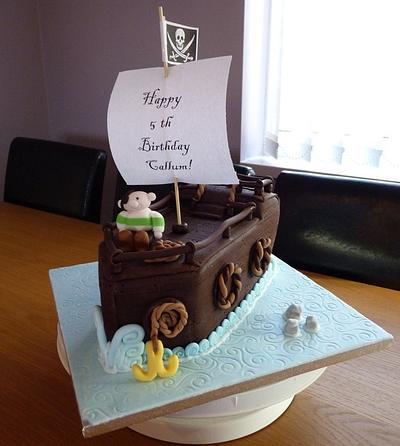 Pirate Ship Birthday Cake - Cake by Sharon Todd