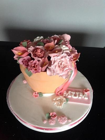 Flower pot cake - Cake by Nina