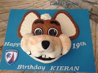 2D Chester Mouse Mascot - Cake by Sweet Lakes Cakes