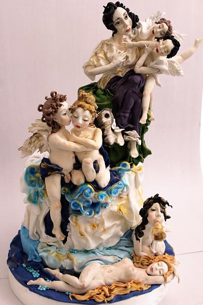 Angels - Cake by N SUGAR ART