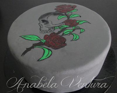 Skull Rose Cake - Cake by AnabelaVentura