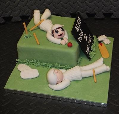 Cricketer Cake - Cake by Carol Vaughan