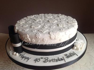 Audrey Hepburn style - Cake by helen Jane Cake Design 