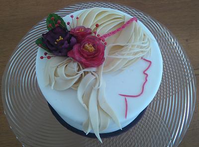 Lady silhouette - Cake by Agnes Havan-tortadecor.hu