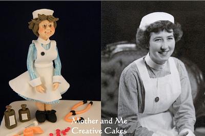 Nurse and Bowls - Cake by Mother and Me Creative Cakes