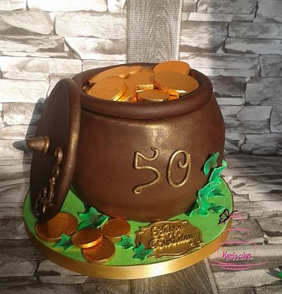 Pot of gold coins - Cake by KamiSpasova