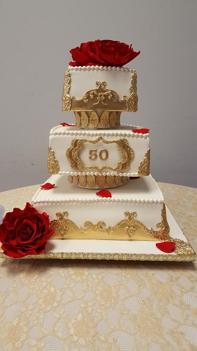50th Anniversary Cake - Cake by Patrice