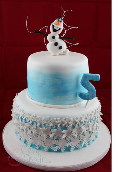 Olaf Frozen Cake - Cake by CakeFrolic