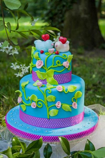 lovely birds - Cake by ilaria pelucchi