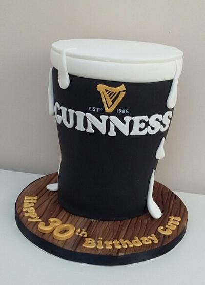 Pint of Guinness - Cake by The Buttercream Pantry
