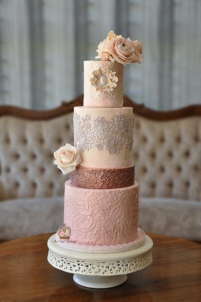 Beautiful Lace - Cake by Sumaiya Omar - The Cake Duchess 