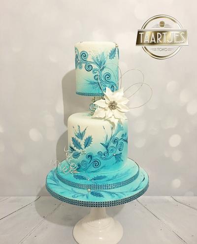 Winter wedding cake masterclass pme - Cake by Taartjes Toko 